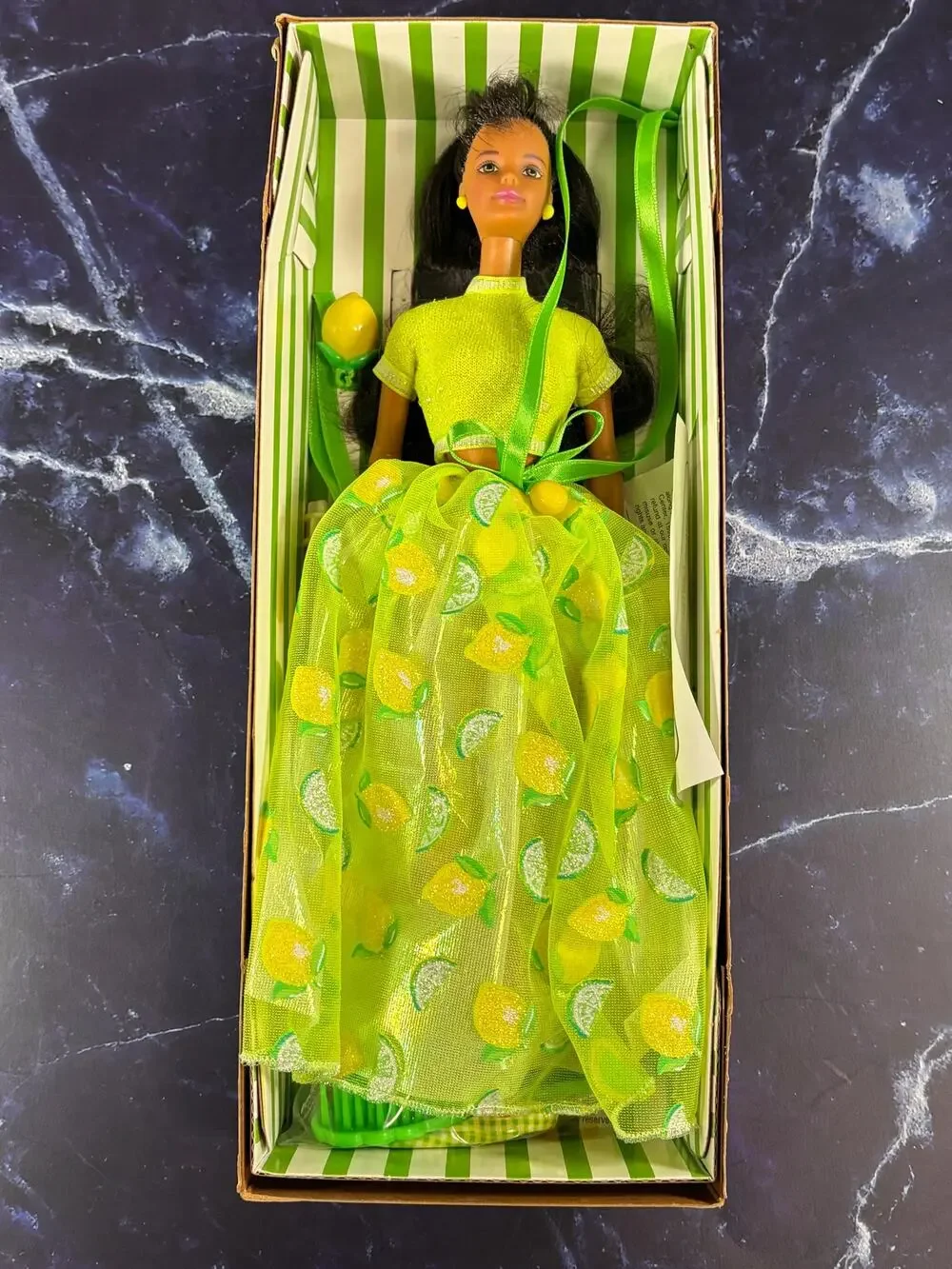 1998 Lemon Lime Sorbet Barbie Doll African American Avon Exclusive Mattel 20318